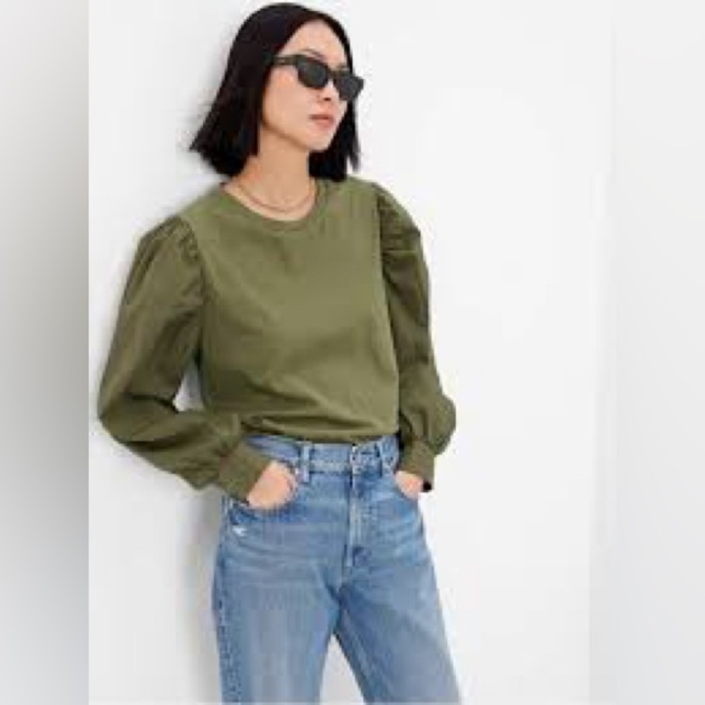 GAP Olive Long Sleeve Shirt